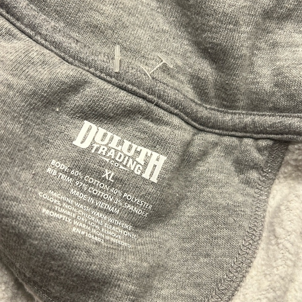 Duluth Trading Co Zip Up Duster Sweat Shirt Jacket Womens size XL